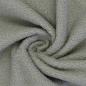 Preview: Teddy Plüsch Minky Bouclé in Grau, in weichem Fall